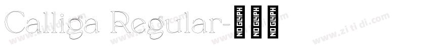 Calliga Regular字体转换